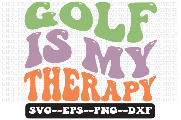 Golf is My Therapy Retro Svg Design Review
