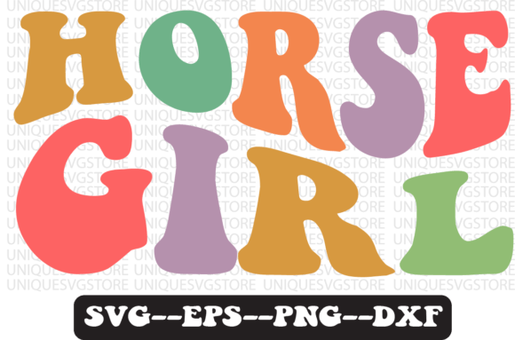 Horse Girl Groovy Retro Svg Design Review