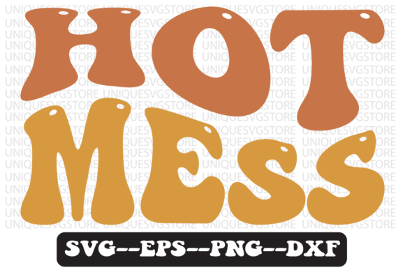 Hot Mess Groovy Retro Svg Design Review