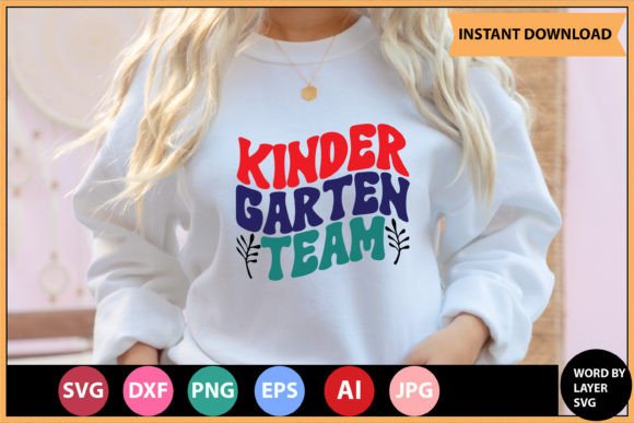 Kinder Garten Team Retro Svg Design Review
