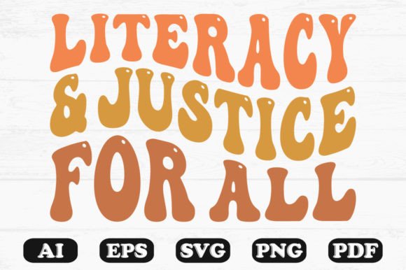 Literacy and Justice for All Retro SVG Review