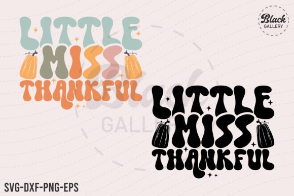 Little Miss Thankful Retro SVG Design Review