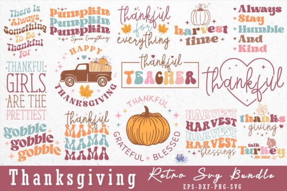 Thanksgiving Retro SVG Bundle Review