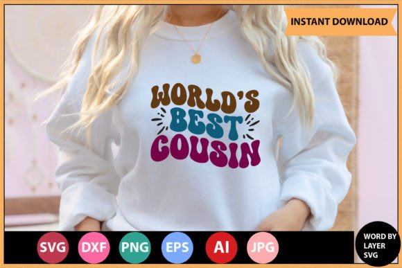 WORLD BEST COUSIN RETRO SVG DESIGN Review